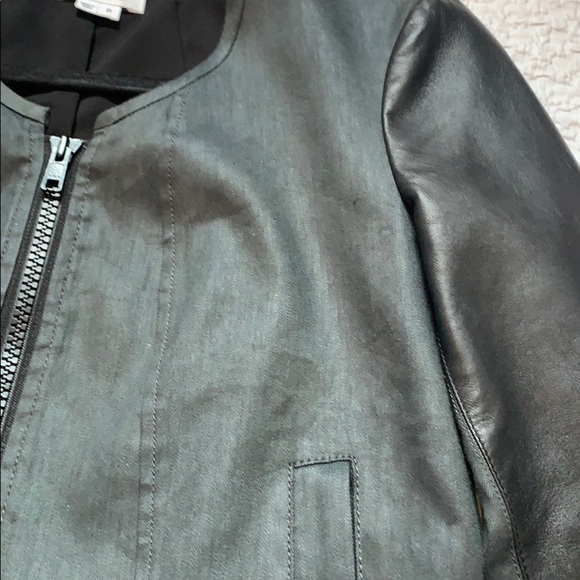 Helmut Lang Linen and Leather Blazer Jacket - Picture 11 of 15